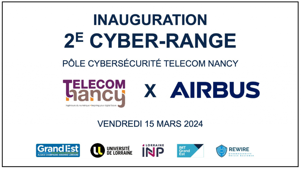 Inauguration du 2e cyber-range de Telecom Nancy